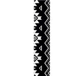 Black And White Aztec Pattern Print Table Runner