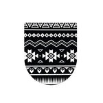 Black And White Aztec Pattern Print Toilet Lid Cover
