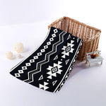 Black And White Aztec Pattern Print Towel