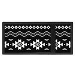 Black And White Aztec Pattern Print Trifold Wallet