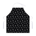Black And White Ballet Pattern Print Adjustable Apron