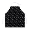 Black And White Ballet Pattern Print Adjustable Apron