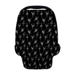 Black And White Ballet Pattern Print Baby Seat Cover