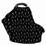 Black And White Ballet Pattern Print Baby Seat Cover