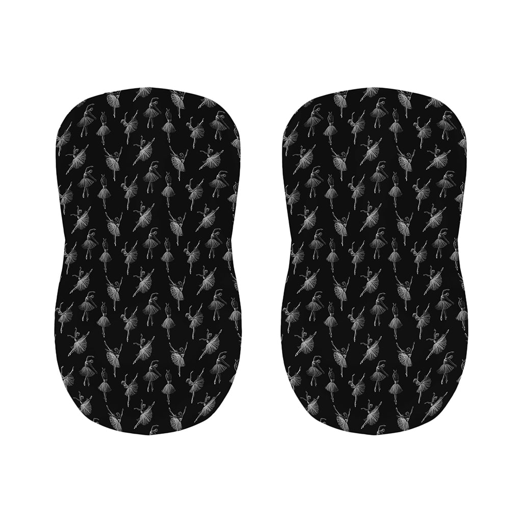 Black And White Ballet Pattern Print Bar Stool Covers