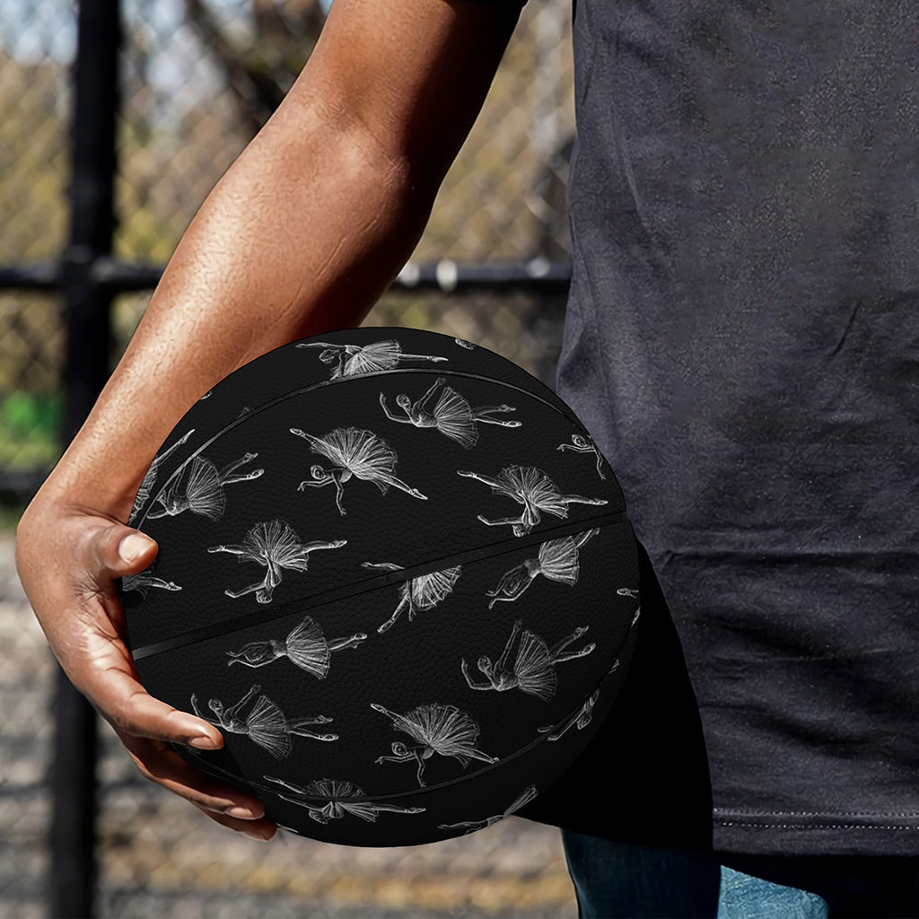 Black And White Ballet Pattern Print Basketball