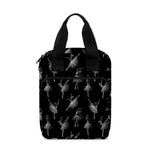 Black And White Ballet Pattern Print Bible Tote Bag