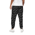 Black And White Ballet Pattern Print Cotton Pants