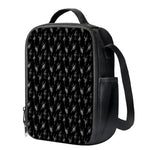 Black And White Ballet Pattern Print Crossbody Lunch Bag