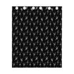 Black And White Ballet Pattern Print Curtain