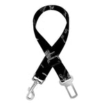Black And White Ballet Pattern Print Dog Seat Belt