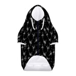 Black And White Ballet Pattern Print Dog Zip Up Hoodie