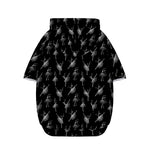 Black And White Ballet Pattern Print Dog Zip Up Hoodie