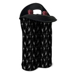 Black And White Ballet Pattern Print Double Neoprene Wine Tote