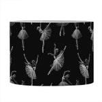 Black And White Ballet Pattern Print Drum Lamp Shade
