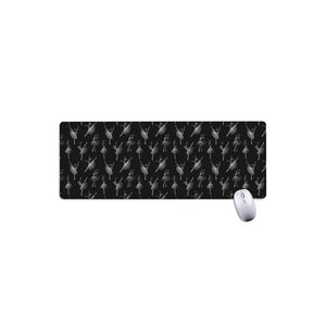 Black And White Ballet Pattern Print Extended Mouse Pad