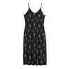 Black And White Ballet Pattern Print Jersey Midi Cami Dress