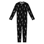 Black And White Ballet Pattern Print Jumpsuit