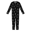 Black And White Ballet Pattern Print Jumpsuit