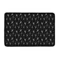 Black And White Ballet Pattern Print Kitchen Mat