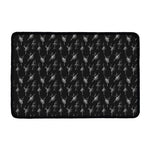 Black And White Ballet Pattern Print Kitchen Mat