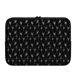 Black And White Ballet Pattern Print Laptop Sleeve
