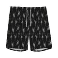 Black And White Ballet Pattern Print Men's Athletic Shorts