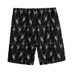 Black And White Ballet Pattern Print Men's Sports Shorts