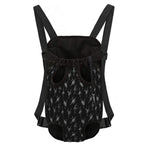 Black And White Ballet Pattern Print Pet Carrier Backpack