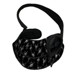 Black And White Ballet Pattern Print Pet Sling Carrier