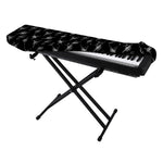 Black And White Ballet Pattern Print Piano Keyboard Cover