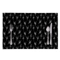 Black And White Ballet Pattern Print Placemat
