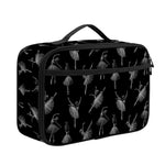 Black And White Ballet Pattern Print Portable Lunch Bag