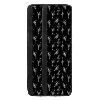 Black And White Ballet Pattern Print Refrigerator Handle Covers