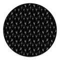Black And White Ballet Pattern Print Round Floor Mat