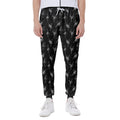 Black And White Ballet Pattern Print Joggers