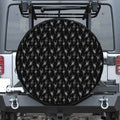 Black And White Ballet Pattern Print Tire Cover