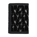 Black And White Ballet Pattern Print Trifold Wallet