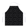 Black And White Balloon Pattern Print Adjustable Apron