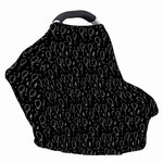 Black And White Balloon Pattern Print Baby Seat Cover
