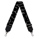 Black And White Balloon Pattern Print Bag Strap