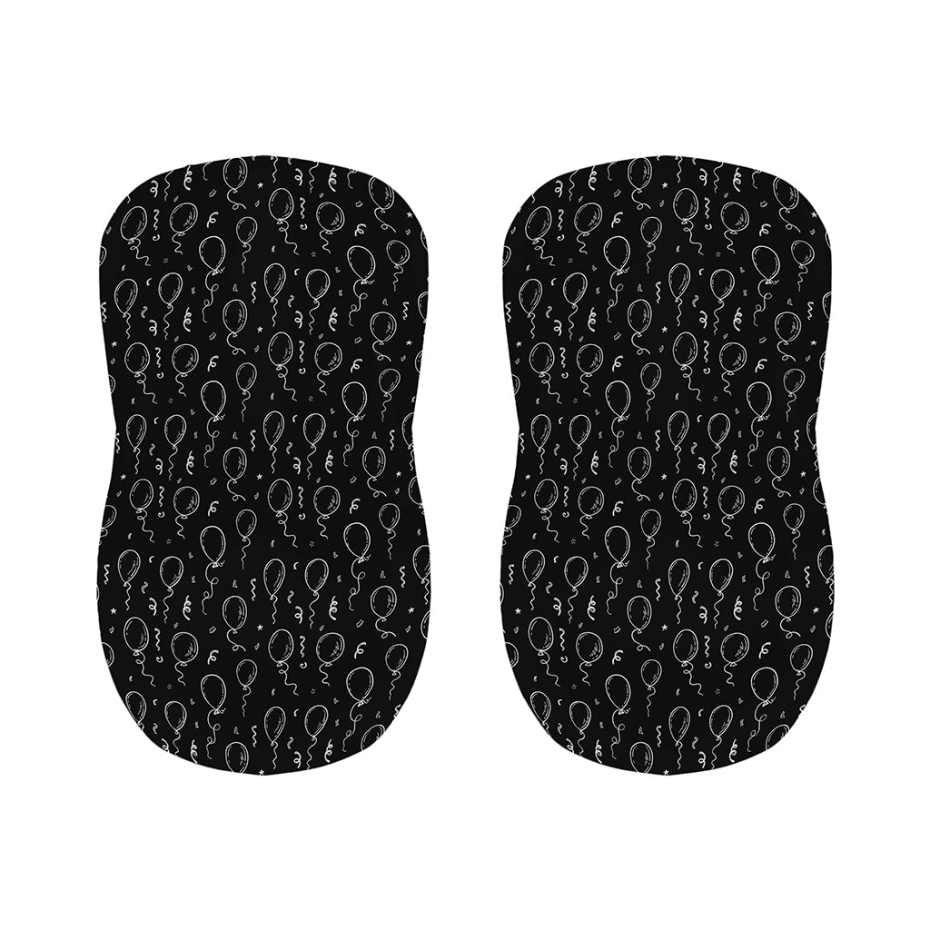 Black And White Balloon Pattern Print Bar Stool Covers