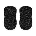 Black And White Balloon Pattern Print Bar Stool Covers