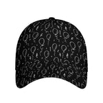 Black And White Balloon Pattern Print Baseball Cap