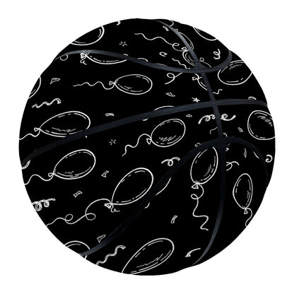 Black And White Balloon Pattern Print Basketball