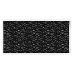 Black And White Balloon Pattern Print Beach Towel