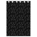 Black And White Balloon Pattern Print Curtain