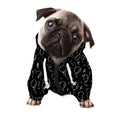 Black And White Balloon Pattern Print Dog Zip Up Hoodie