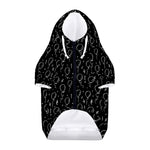 Black And White Balloon Pattern Print Dog Zip Up Hoodie