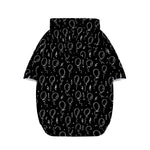 Black And White Balloon Pattern Print Dog Zip Up Hoodie